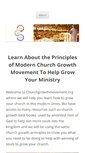 Mobile Screenshot of churchgrowthmovement.org