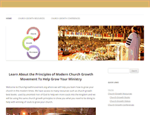 Tablet Screenshot of churchgrowthmovement.org